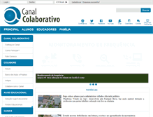 Tablet Screenshot of canalcolaborativo.com.br